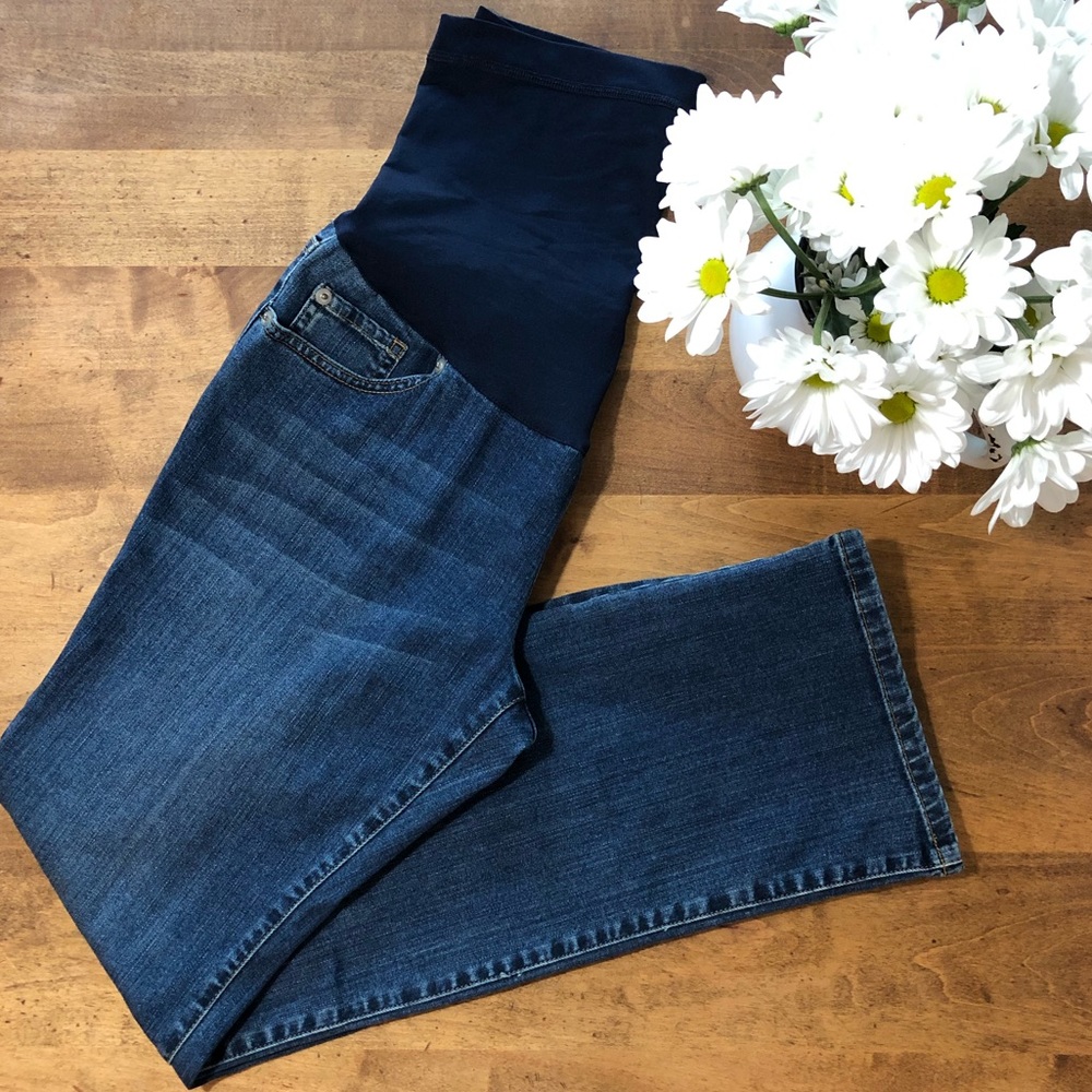 Liz Lange Maternity Over the Belly Jeans SZ 8